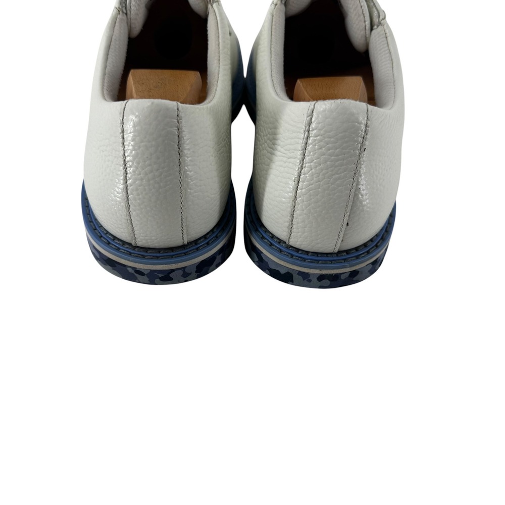 G/FORE Mens Gallivanter Spikeless Golf Shoes White Leather G4MS22EF02 10.5 - Picture 9 of 13